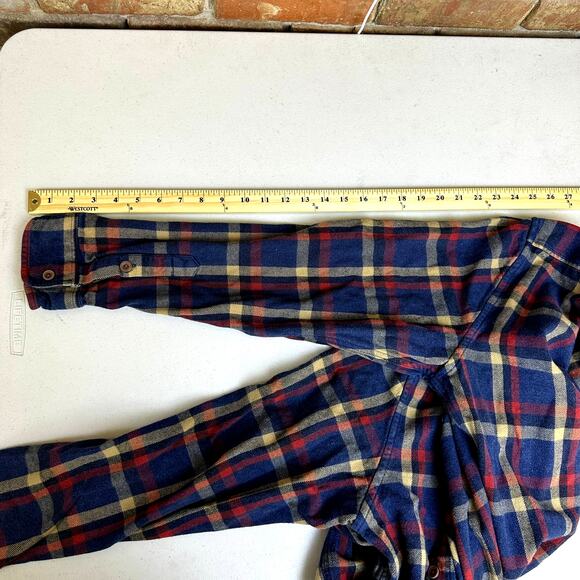 Grayers Heritage Men 100% Cotton Flannels Yellow/Red/Blue Striped Shirt- Size XL - Picture 7 of 9